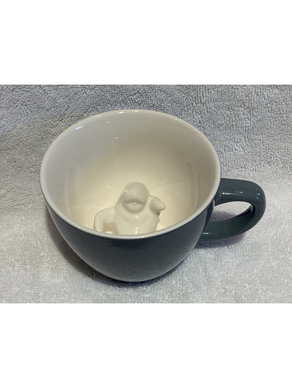 Creature cup with 3-D Manatee on Bottom of 10oz. Blue Mug